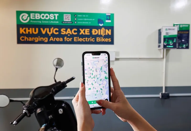 Giải pháp lắp đặt trạm sạc EBOOST cho đối tác