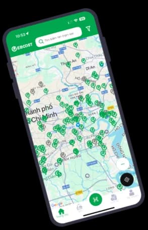 EBOOST app – charging station map